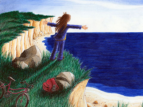 Emma (Kinderbuchtitel-Illustration in Buntstift)